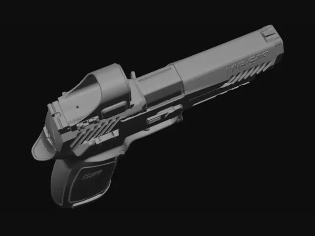 3D model for Desert Sand Sidearm
