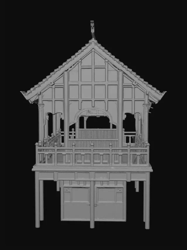 3D model for Sea Temple on Stilts
