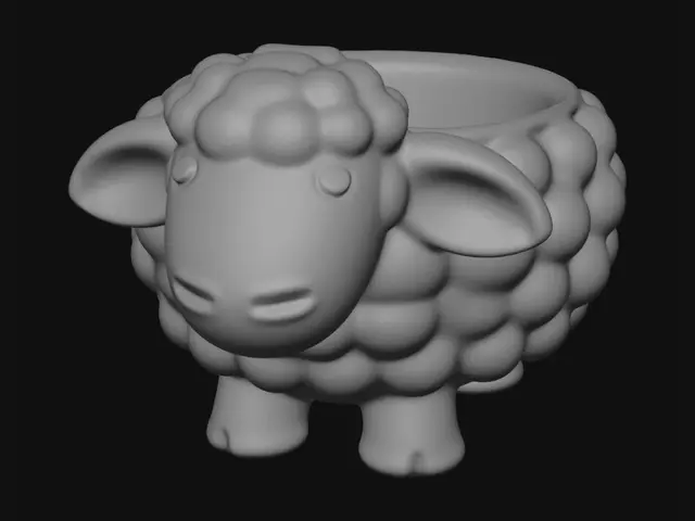 3D model for Koyun Şekilli Bembeyaz Saksı