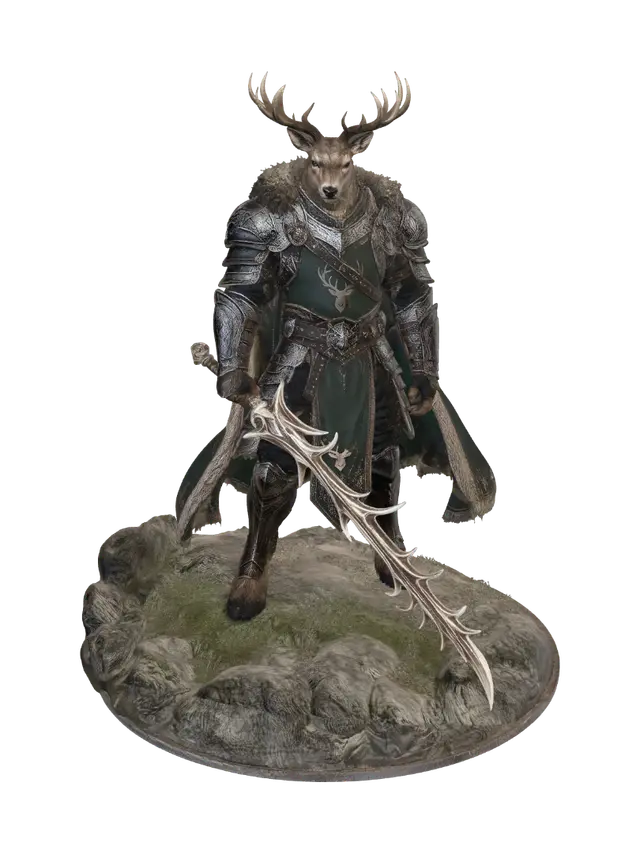 3D model for The Forest Stag Knight