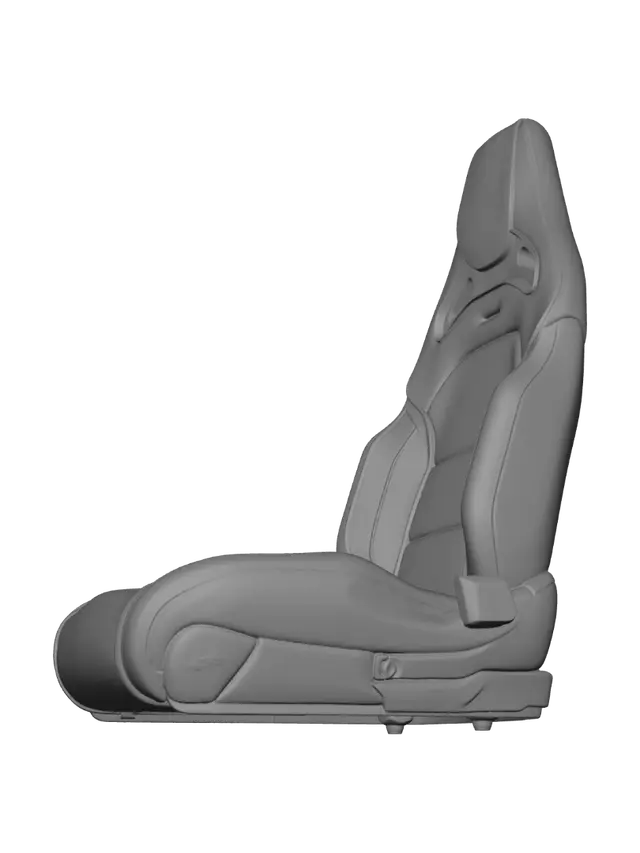 3D model for Black and Red Racing Bucket Seat