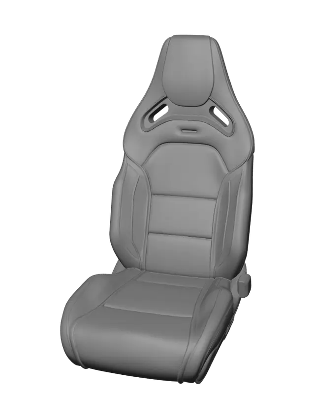 3D model for Black and Red Racing Bucket Seat