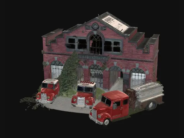 3D model for old abandoned fire station that has been sitting for ages through the zombie appocalyps