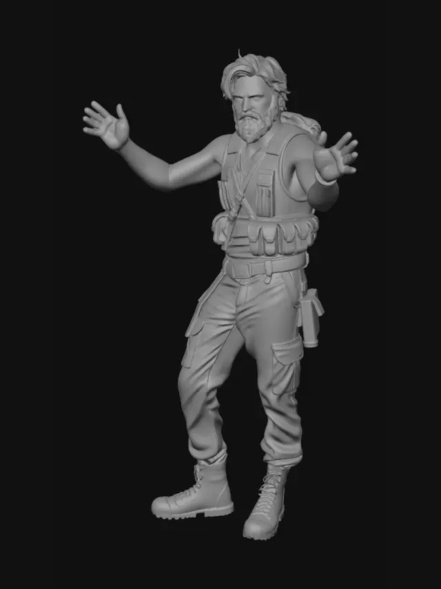 3D model for a survivalist hero for MY seattler based zombie game.. seattle attire not holding anything so i can animate easily