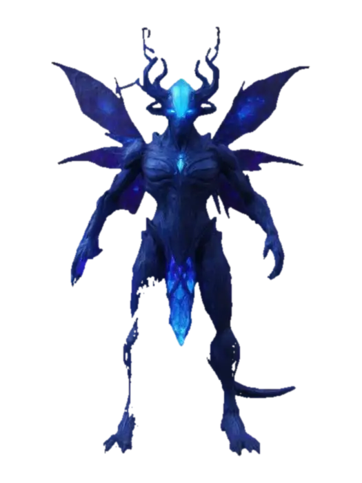 3D model for Create a detailed, badass alien enemy NPC in a T-pose for an FPS game, inspired by Star Trek, Metal Gear, Halo, Metroid Prime, Star Wars, comic books and manga. Include intricate textures, vivid colors, and unique design features.