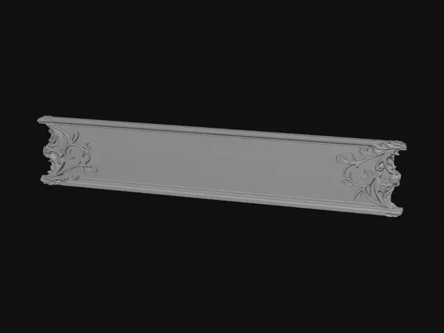 3D model for Golden Ornate Border