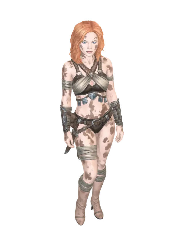 fantasy female character - Armorless AI 생성 3D 모델