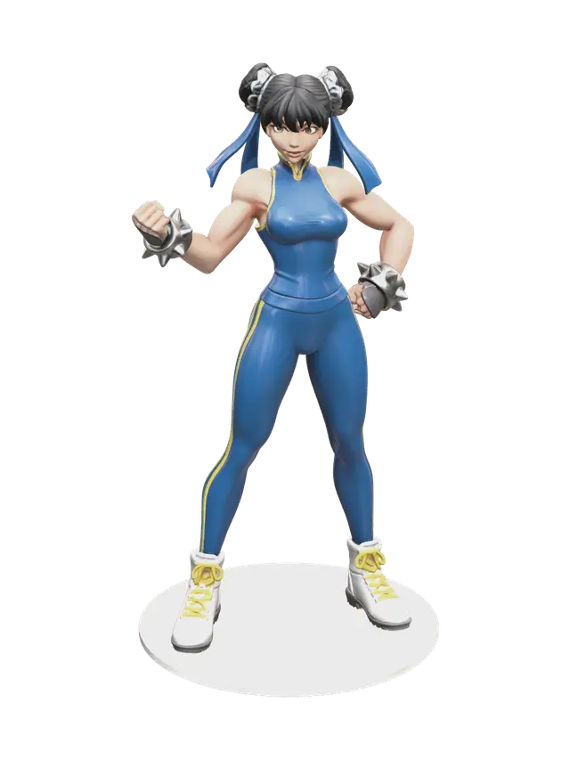 3D model for Low-Poly Chun Li Fortnite
