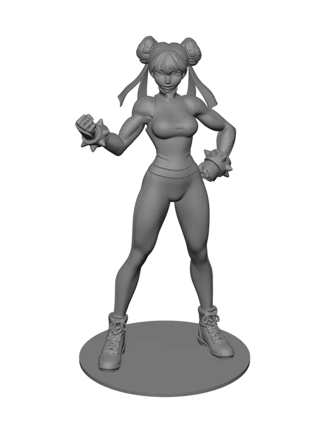 3D model for Low-Poly Chun Li Fortnite
