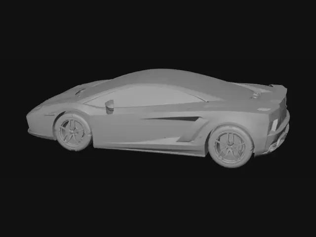 3D model for Neon Lamborghini Upgrade Screen