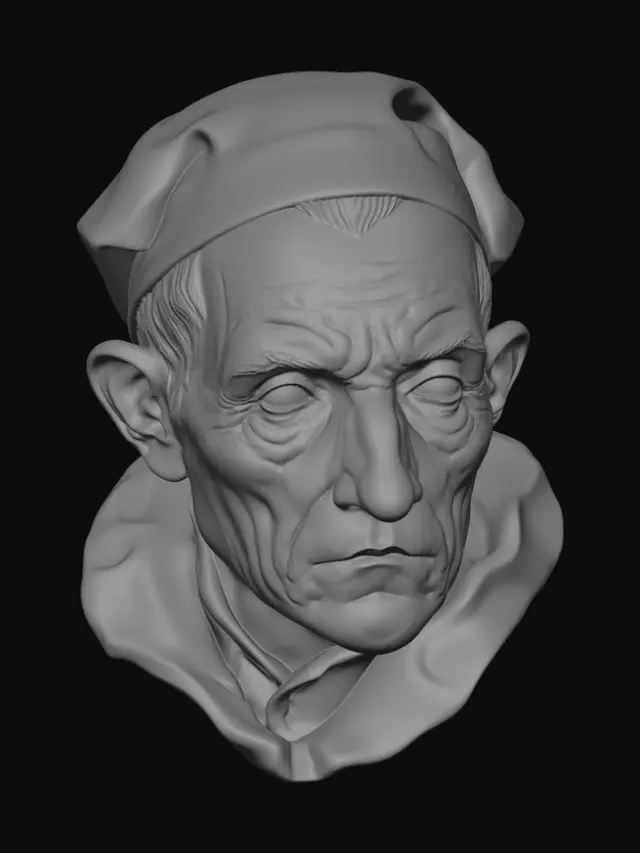 3D model for The Weathered Gaze