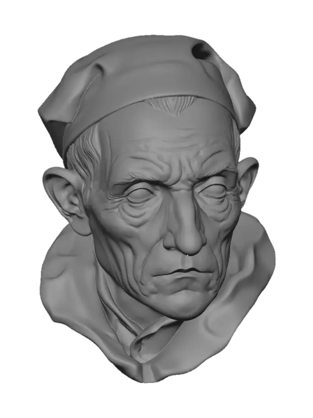 3D model for The Weathered Gaze