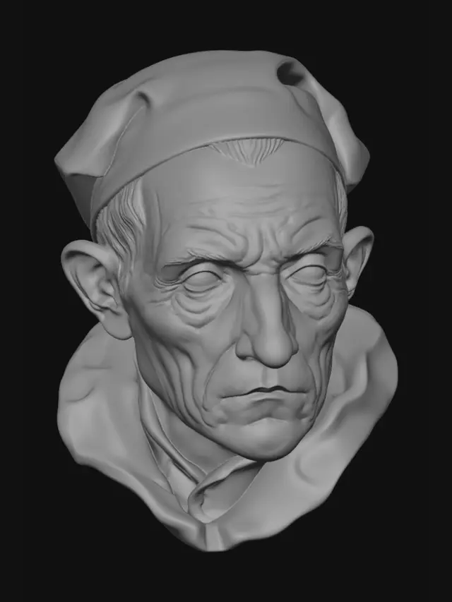 3D model for The Weathered Gaze