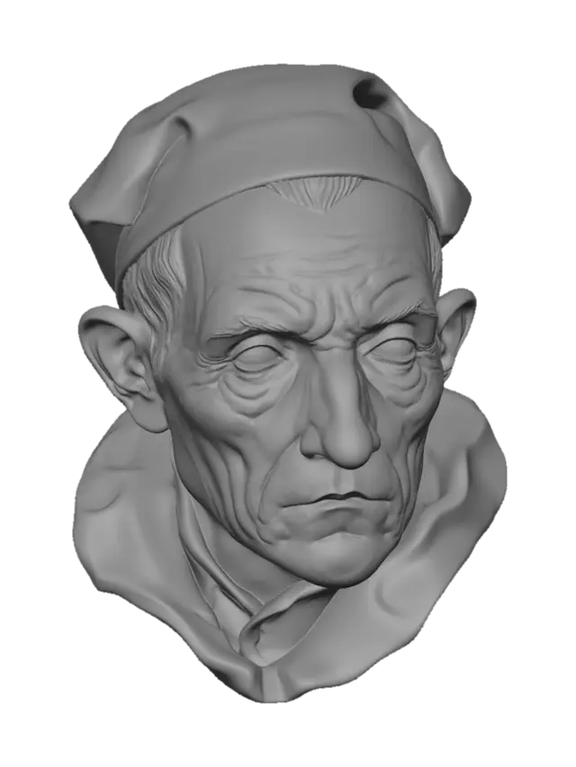 3D model for The Weathered Gaze