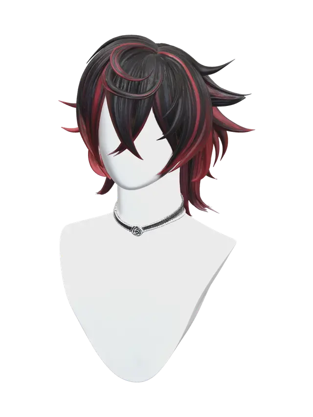 3D model for Ornate Anime Boy Hair