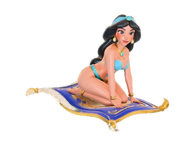 Jasmine on a Magic Carpet - Disney 3D model, vytvořený pomocí AI