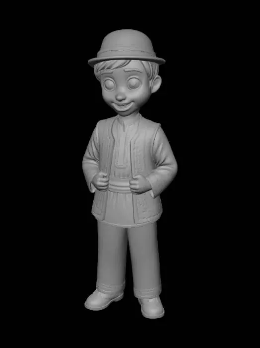 3D model for Boy in Traditional Folk Costume