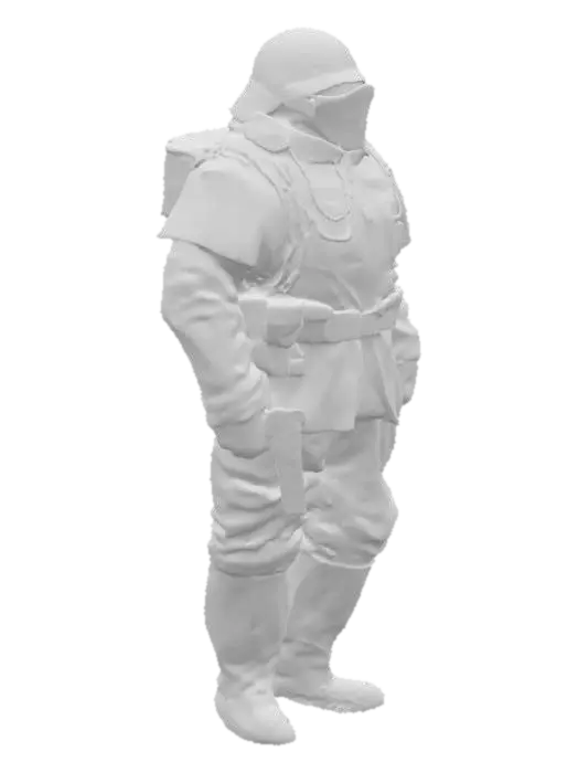 3D model for Futuristic Soldier in Red Helmet