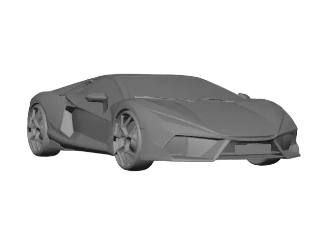 3D model for Orange Lamborghini Reventon