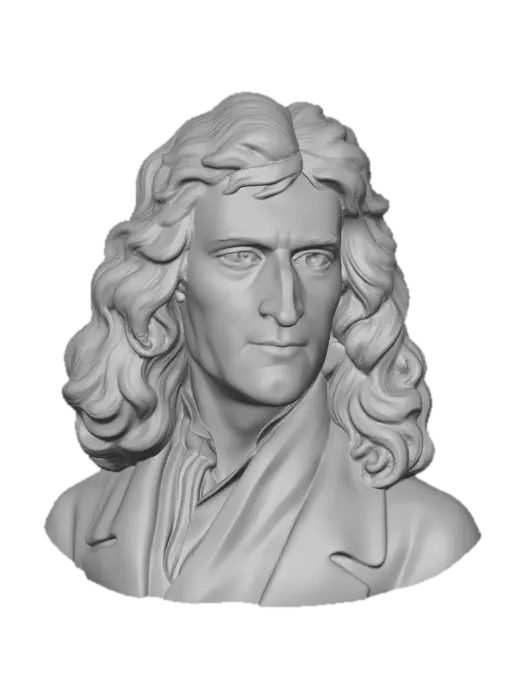 3D model for Portrait of a Scholar Newton