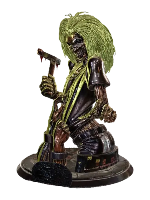 Electric Zombie - Ironmaiden 3D model, vytvořený pomocí AI