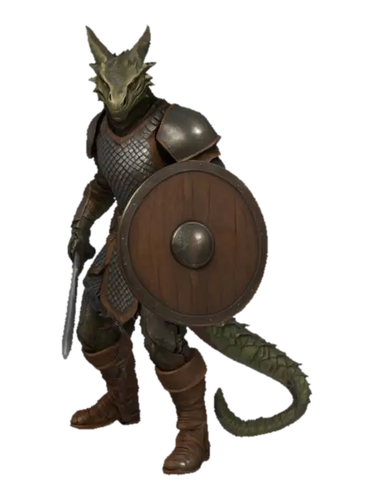 Dragon Warrior - Dragonborn 3D model, vytvořený pomocí AI
