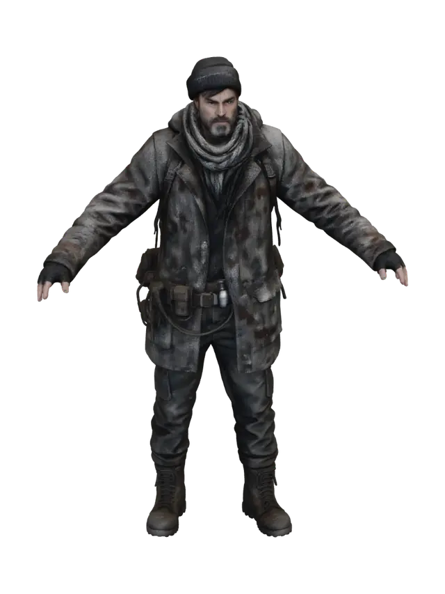 3D model for Survivor in Winter Gear