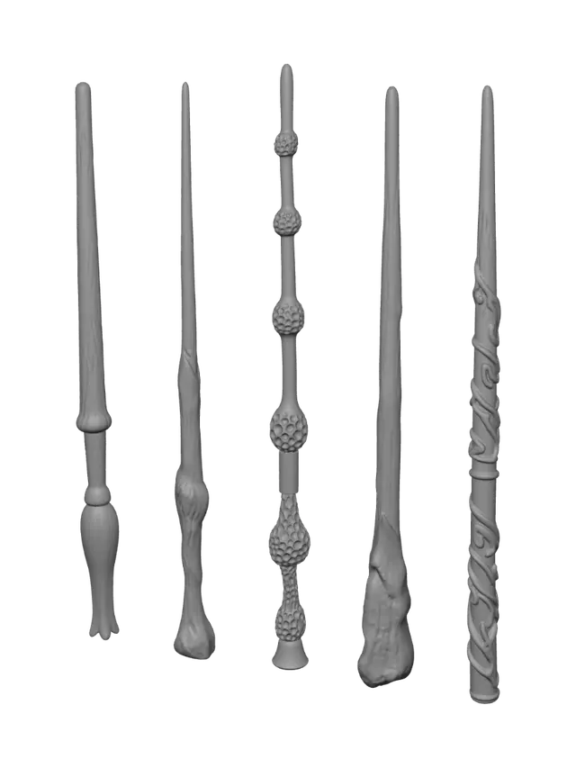 3D model for Carved Wand Collection