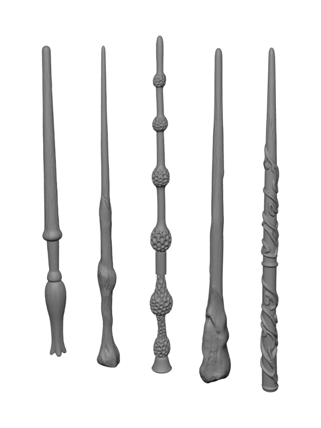 3D model for Carved Wand Collection