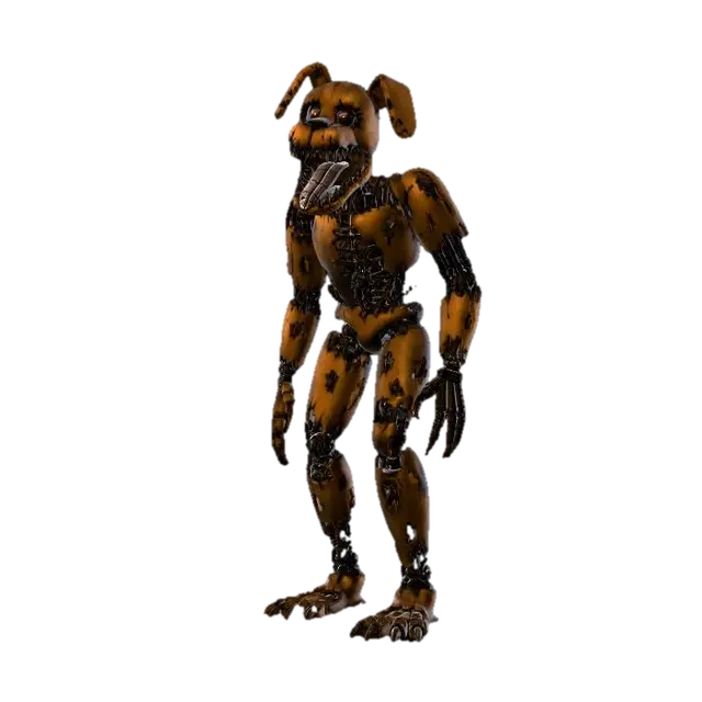 Modello 3D Rustjaw the Night Hound, generato dall’IA