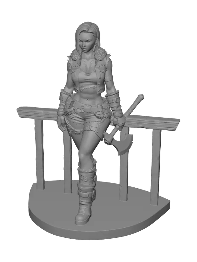 3D model for Quần jean, áo jacket, đi boot, điều chỉnh lại tỷ lệ của đôi mắt cho hợp lý
Tóc vàng