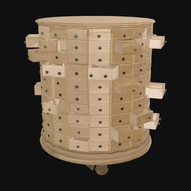 3D model for Round Apothecary Cabinet