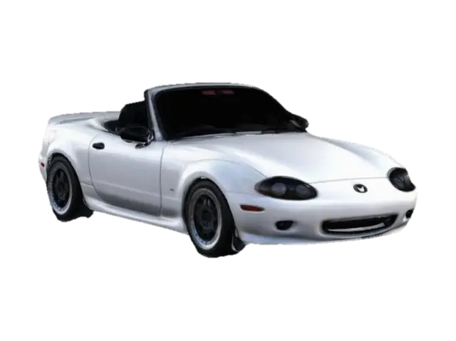 ultra realistic 1997 mazda miata na, hardtop, BBS rims, Highly Detailed, Ultra Realistic 3D model, vytvořený pomocí AI