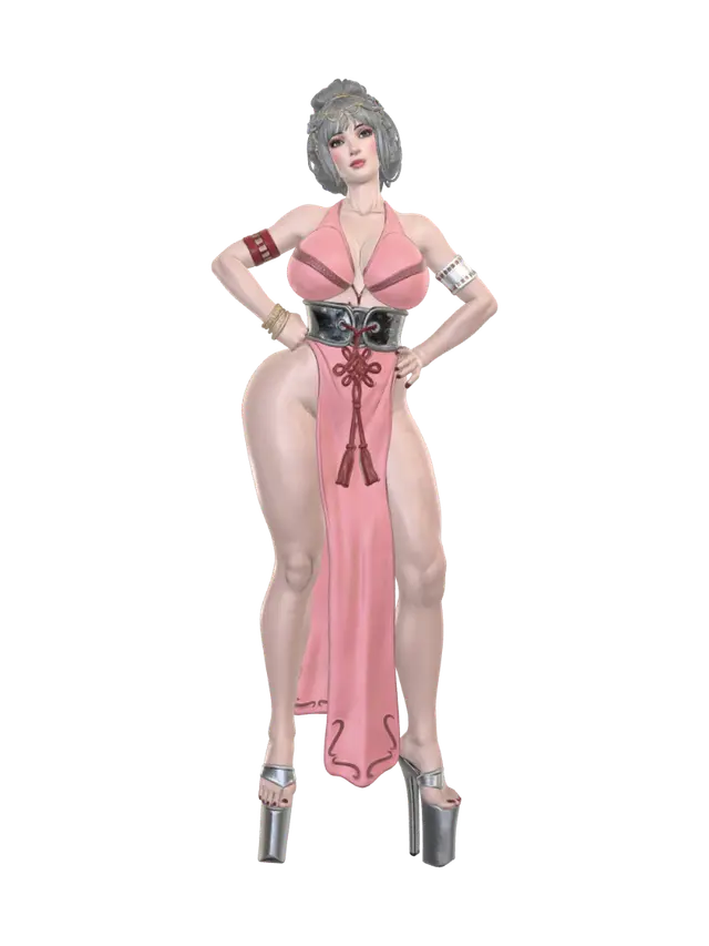 CoinGirl - Mai MIMATIC - Waifu 3D model, vytvořený pomocí AI