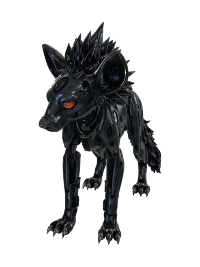3D model for robotic hyena mane