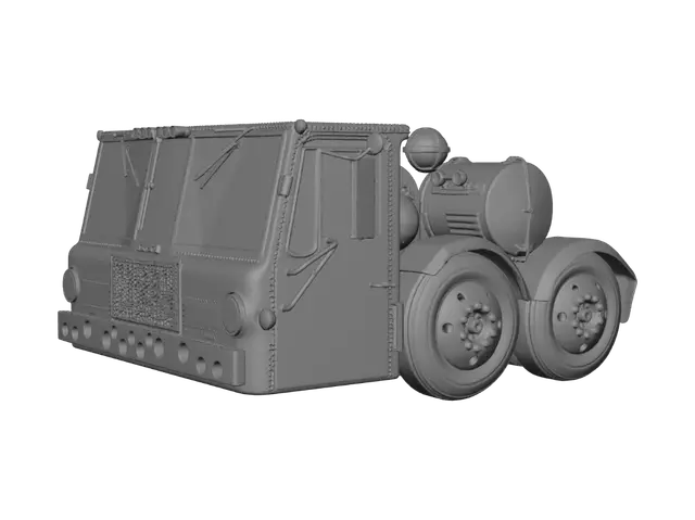 3D model for Zebra Striped Crane Cab