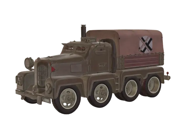 3D model for BMZ Gun Tractor