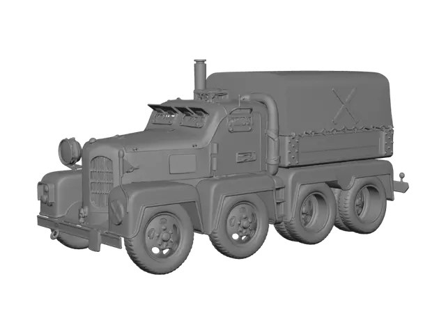 3D model for BMZ Gun Tractor