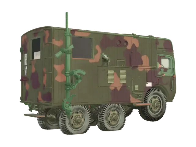 3D model for Camouflaged Army Truck