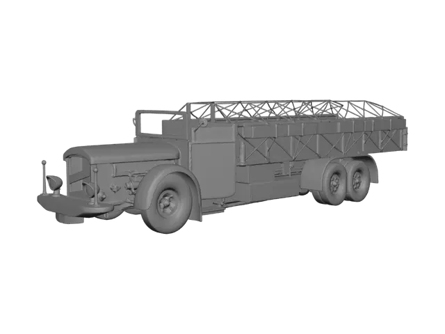 3D model for World War II German Army Cargo Truck