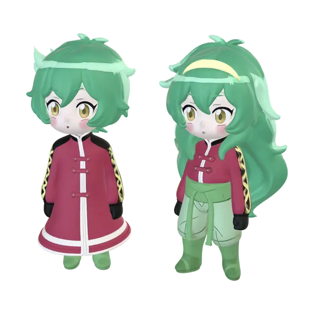 3D model for Emerald Twins at the Cave Entrance