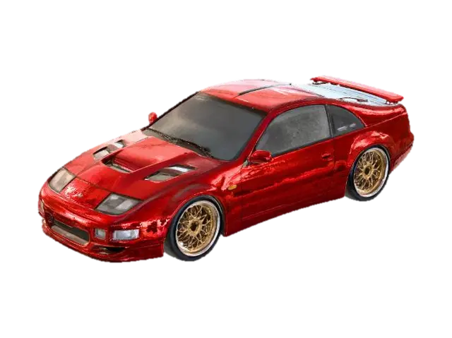 1990 Nissan 300ZX TT - Bbs 3D model, vytvořený pomocí AI