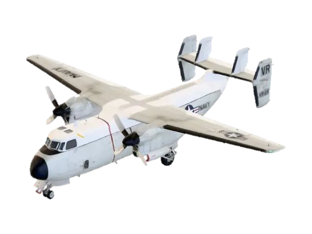 Grummen C2-A Greyhound - Airplane 3D model, vytvořený pomocí AI