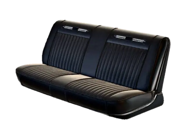 Classic Car Leather Car Rear Bench - Cabin 3D model, vytvořený pomocí AI