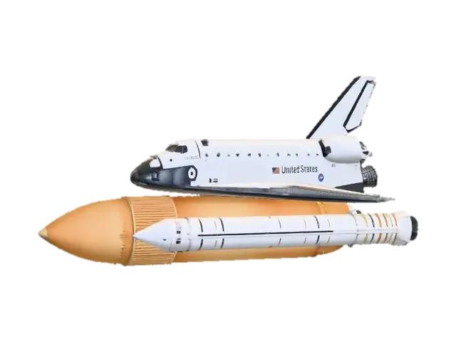 Challenger Space Shuttle - Orbit 3D model, vytvořený pomocí AI
