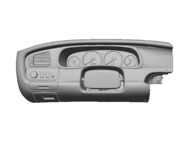 3D model for 90s Sedan Interior Driver Dash