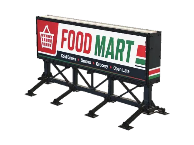 3D-модель Food Mart Billboard - Poster, сгенерированная ИИ