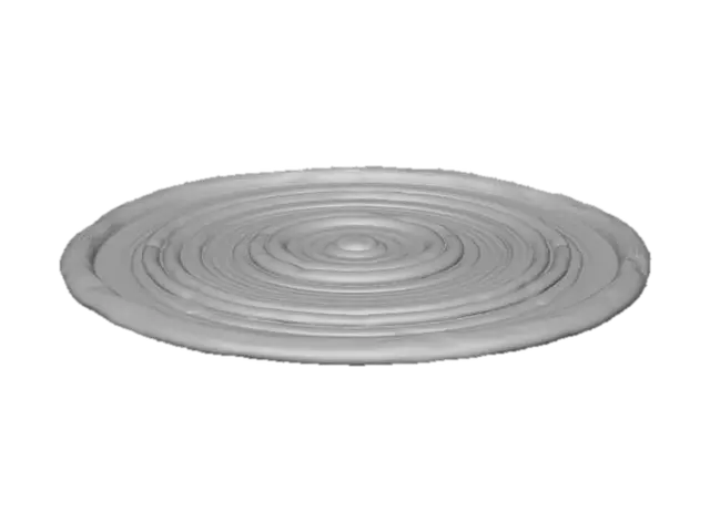 3D model for Concentric braided rug