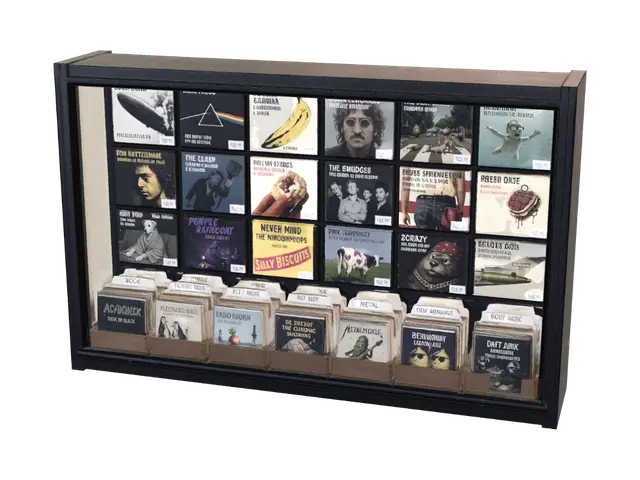 Album Cover Grid 3D model, vytvořený pomocí AI