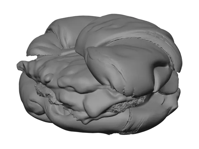 3D model for Egg and Cheese Croissant